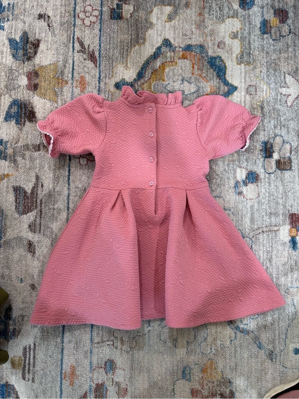 Janie and Jack Ruffle Jacquard Dress 4 - Picture 6 of 9